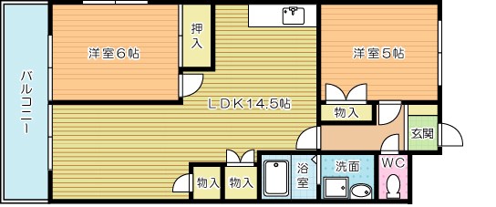 シャトレーゼ熊本  404号室 間取り