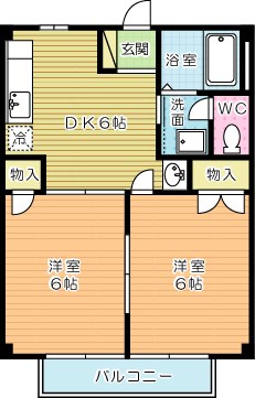 コーポ鷲峰 間取り図