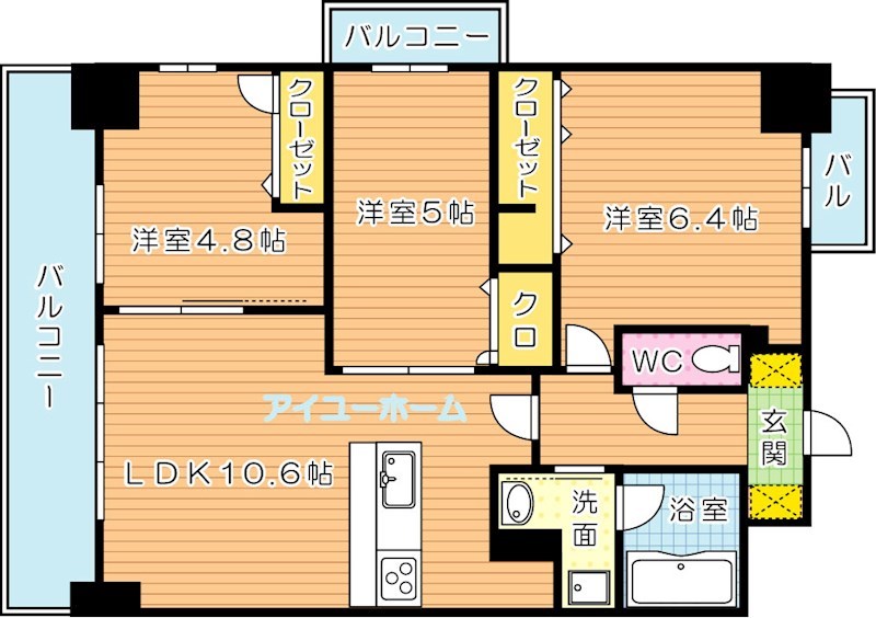 仮）コンダクトレジデンス陣原 間取り