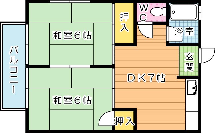 柴田荘 間取り図