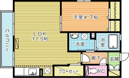 ヴィラウッドⅡ 間取り図