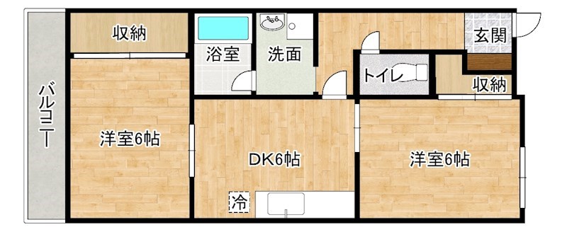 ルミエールＫＹⅠ 403号室 間取り