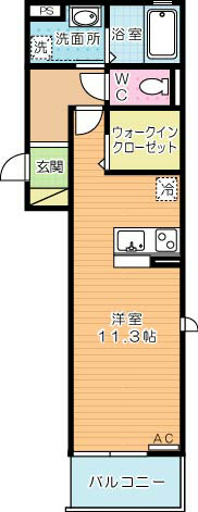 Ｍ・Ｋ・Ｋ北方 301号室 間取り