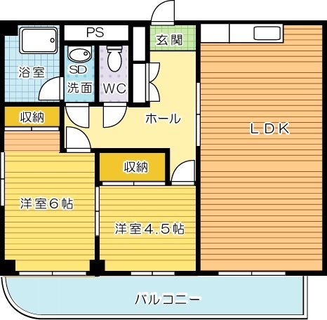 小文字ハイツ   401号室 間取り