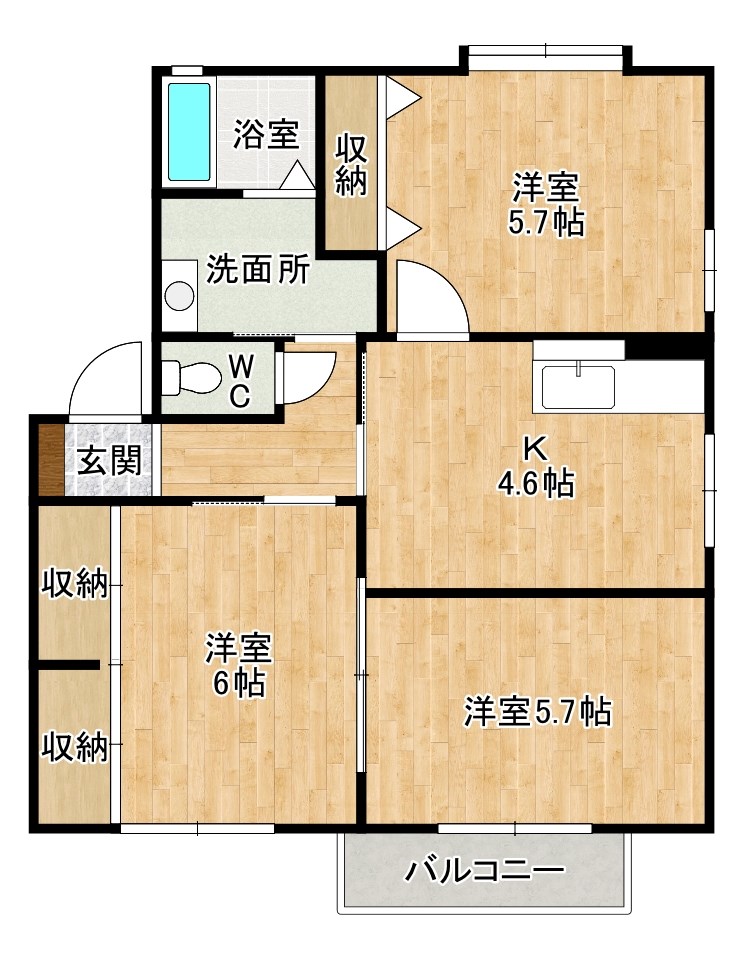 セーズプルミエ　Ｄ棟  間取り図