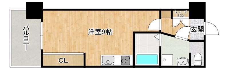 CPタワー 1512号室 間取り