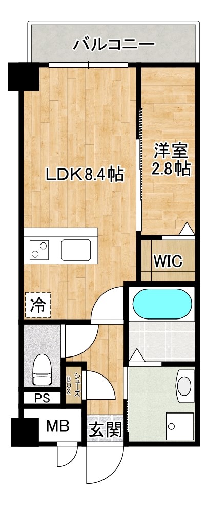 レジェンド紺屋町２ 402号室 間取り