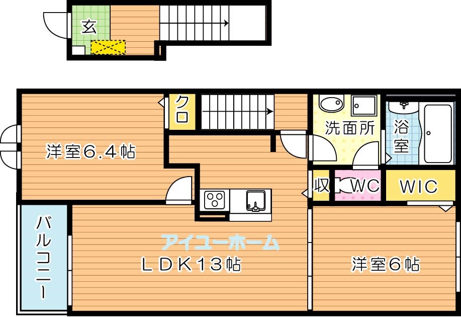 ティーダ竹末　B棟  間取り図