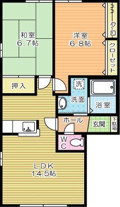 咲ら坂　Ａ棟 間取り図