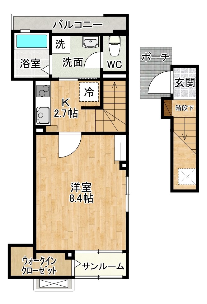 サニーサイド  間取り図