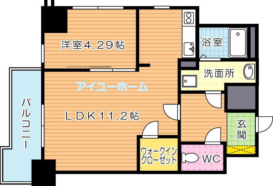 ブルースクエアー響Ⅴ 間取り図