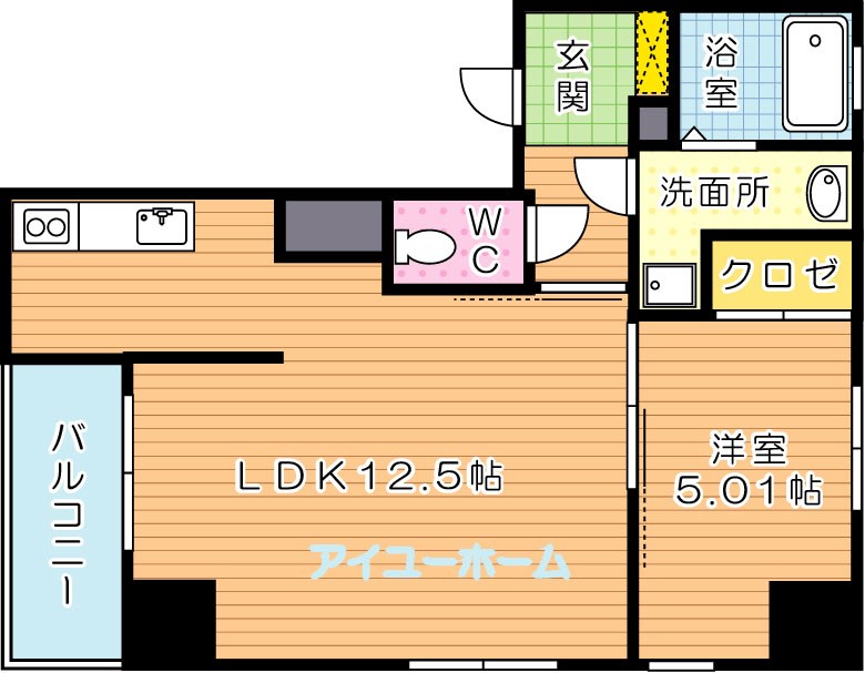 ブルースクエアー響Ⅴ 間取り図