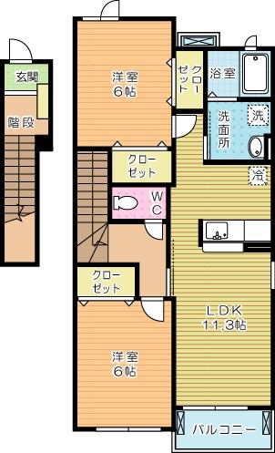 プリマカサミエント　Ｂ棟 間取り図