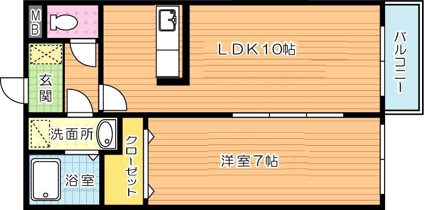 ランドコア田町 間取り図