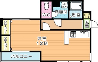 セジュール三萩野 301号室 間取り