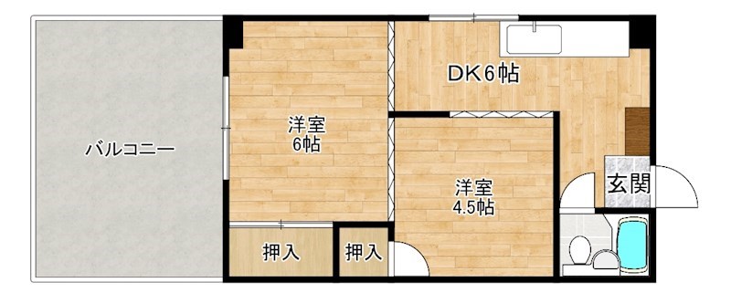 栄光ビル  302号室 間取り