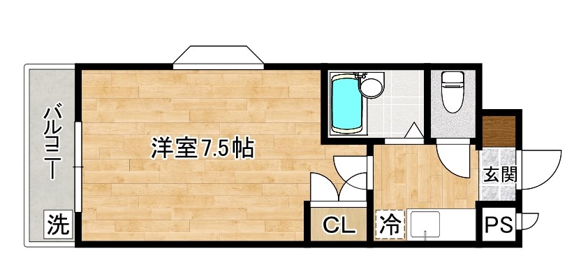 リファレンス北方Ⅰ 403号室 間取り