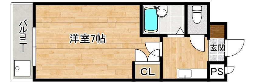 リファレンス北方Ⅰ 101（10F）号室 間取り