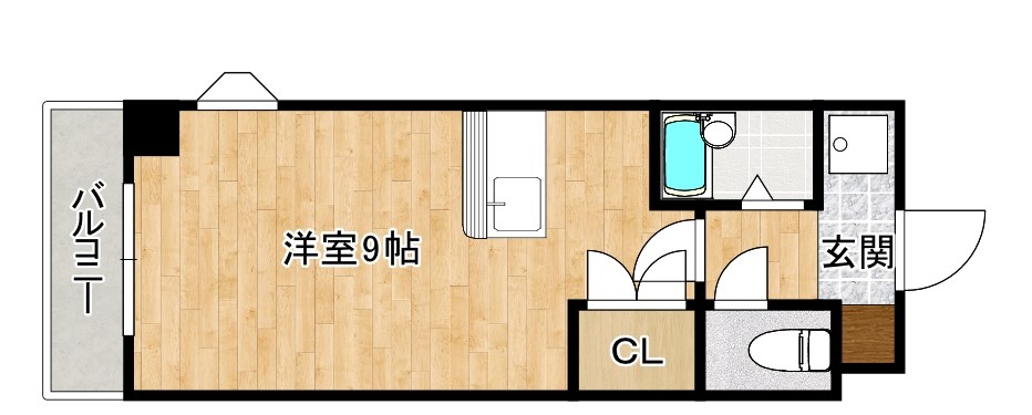 リファレンス北方Ⅲ 305号室 間取り