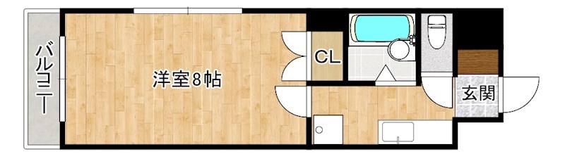 リファレンス嵐山口 201号室 間取り