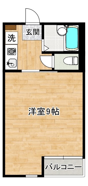 ＭＯＯＮ下到津Ｄ棟 104号室 間取り