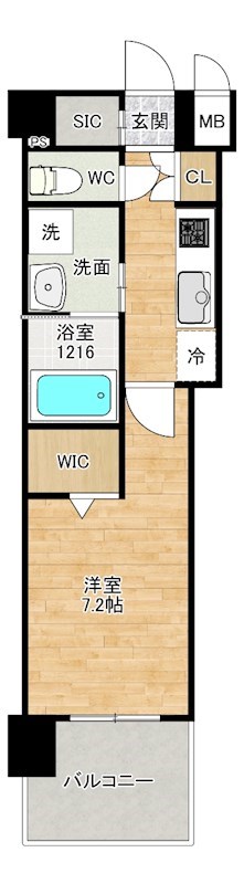 ラフィーネ香春口 402号室 間取り