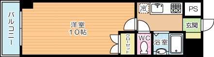 ウインズ竪町 1004号室 間取り