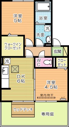 サンクラーズメゾン　Ａ棟 103号室 間取り