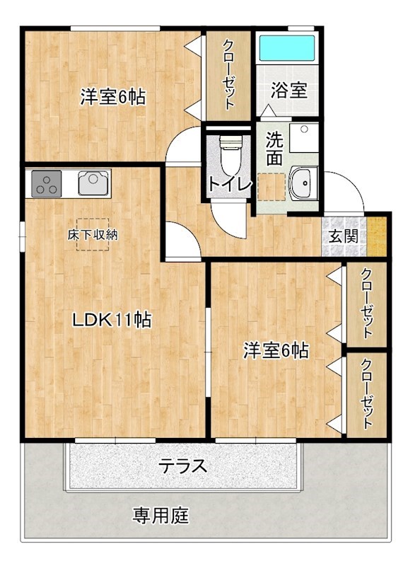 ドミール津田 間取り図