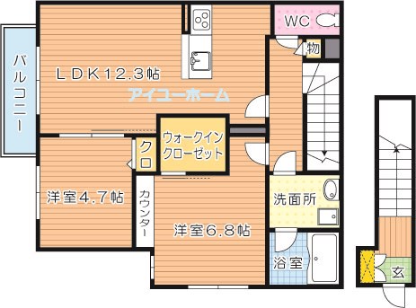 サンシャイン則松 間取り図