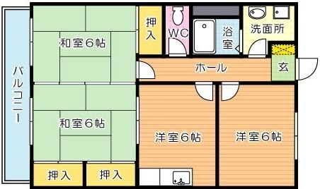 メゾンド三ヶ森 間取り図