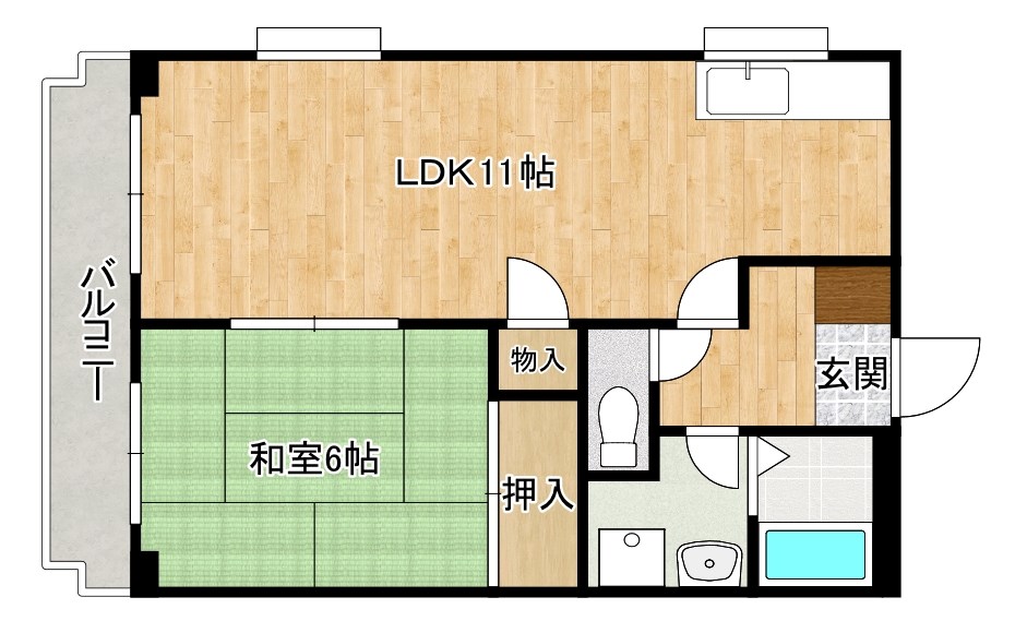 クレベール片野 間取り図