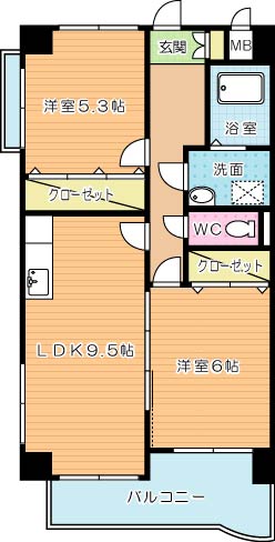 アテッサ南小倉 間取り図