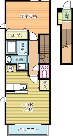 サンフラワーアベニューＣ 203号室 間取り