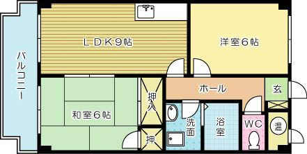 足立インターハイツ  304号室 間取り