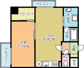 ＷＩＮＧＳ砂津（ウィングス砂津）  間取り図