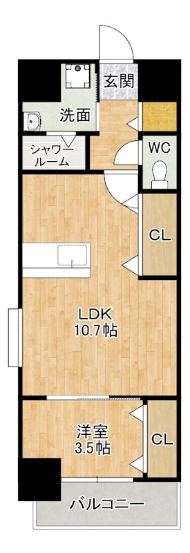 スマート到津の森 201号室 間取り