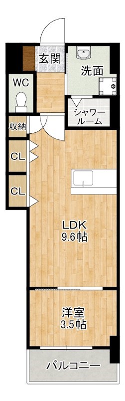 スマート到津の森 203号室 間取り