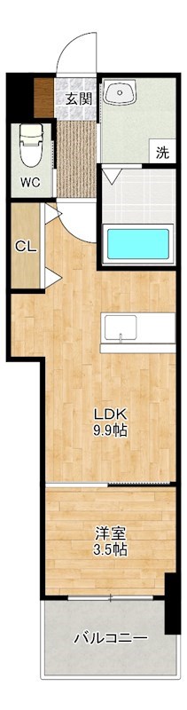 スマート到津の森 403号室 間取り