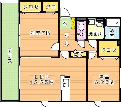 プレミールASOⅠ　C棟 間取り図