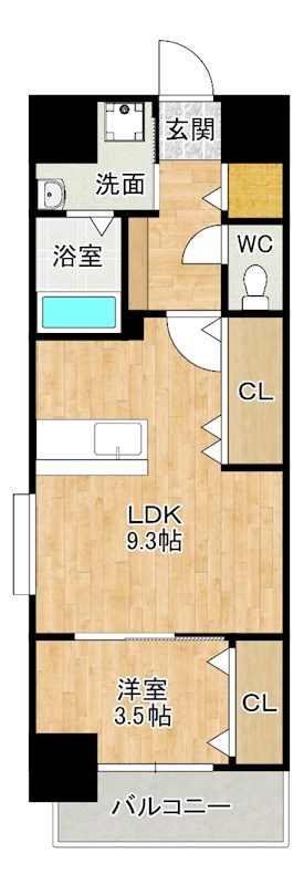 スマート到津の森 501号室 間取り
