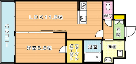 ベルガ穴生 間取り図