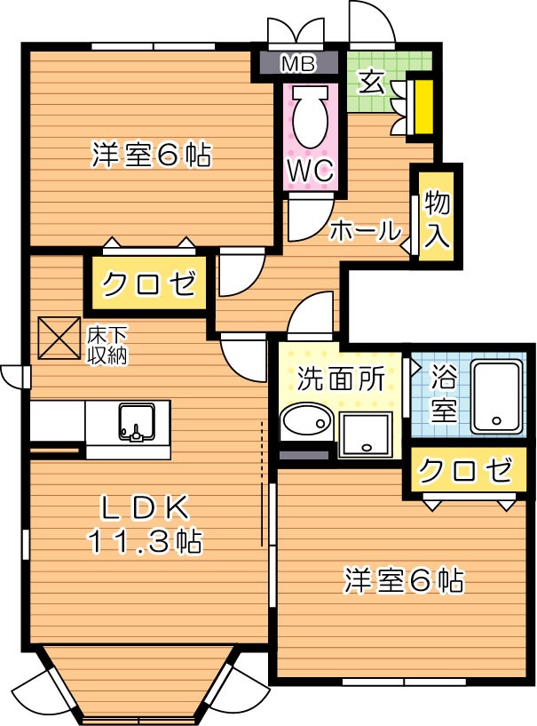 カサブローテ 間取り図