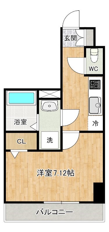 Aliss歯科大前（アリス歯科大前） 201号室 間取り