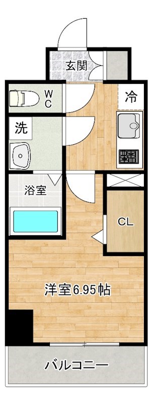 Aliss歯科大前（アリス歯科大前） 202号室 間取り