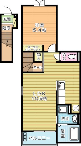 ラインハイム足立山Ｂ  間取り図