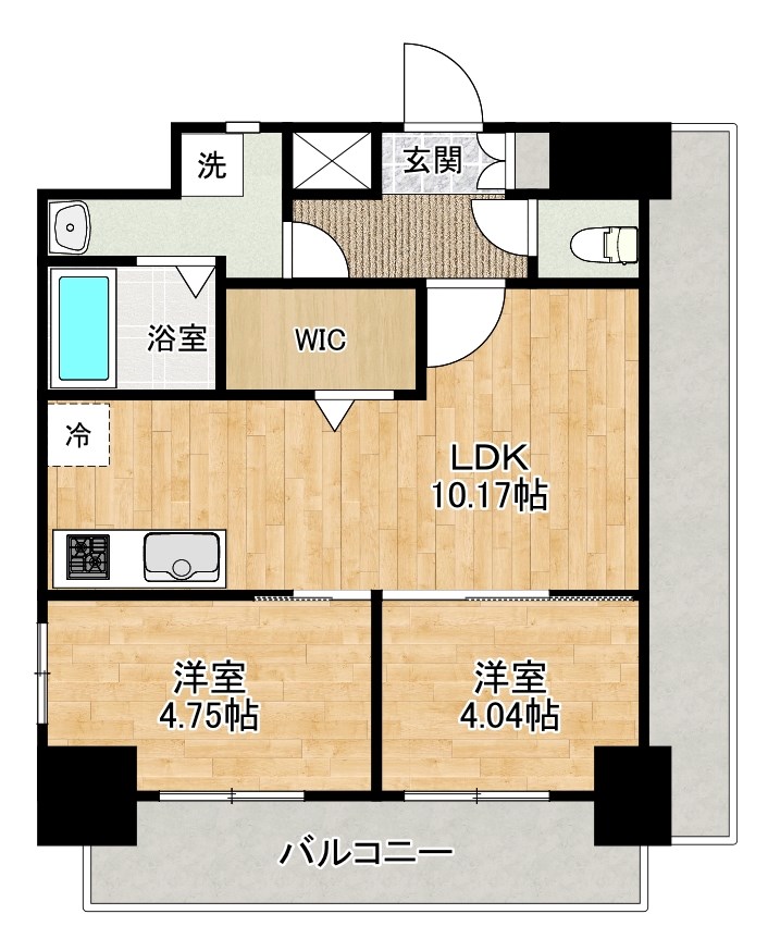 Aliss歯科大前（アリス歯科大前） 1103号室 間取り