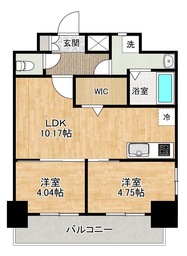 Aliss歯科大前（アリス歯科大前） 1005号室 間取り