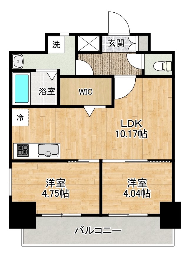 Aliss歯科大前（アリス歯科大前） 1003号室 間取り