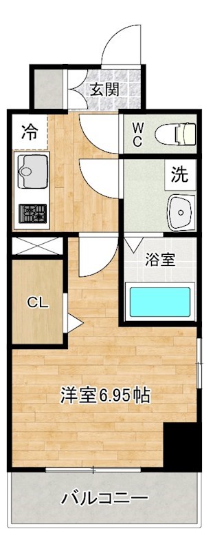 Aliss歯科大前（アリス歯科大前） 203号室 間取り